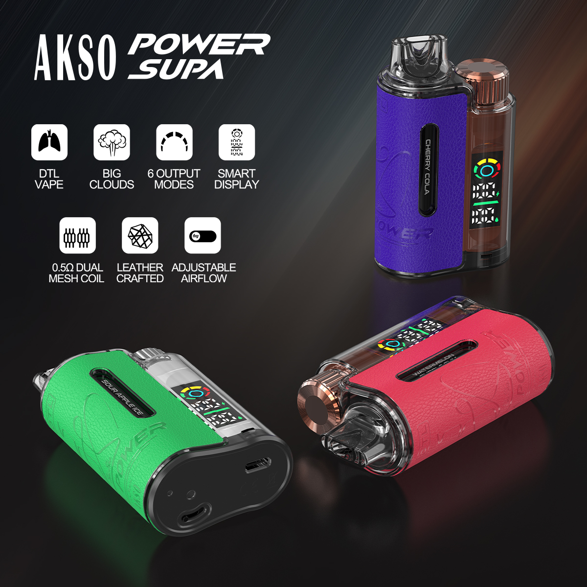 SUPA POWER — DTL переменная мощность Big Cloud 18000 затяжек 